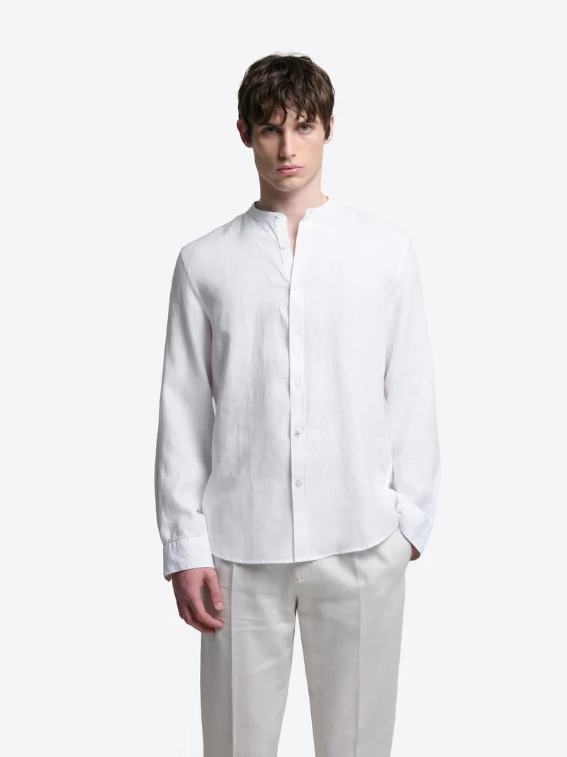 Chemise slim en lin