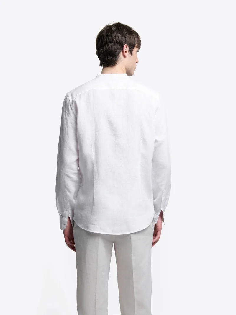 Chemise slim en lin