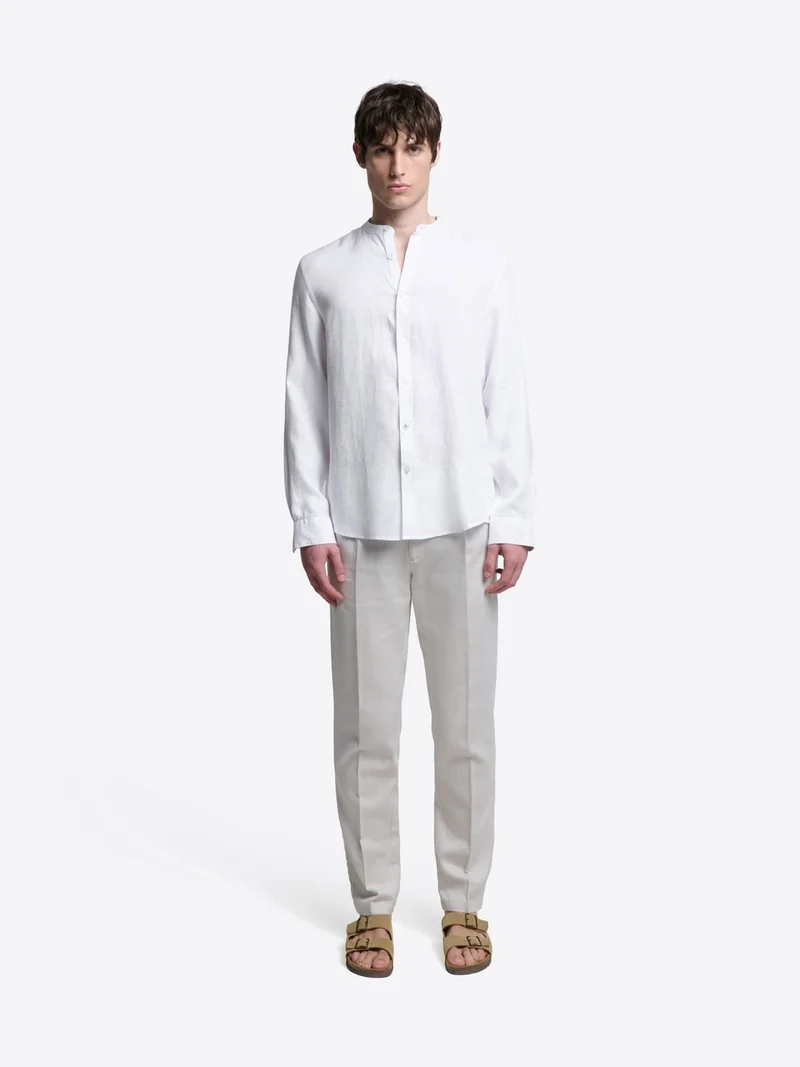 Chemise slim en lin