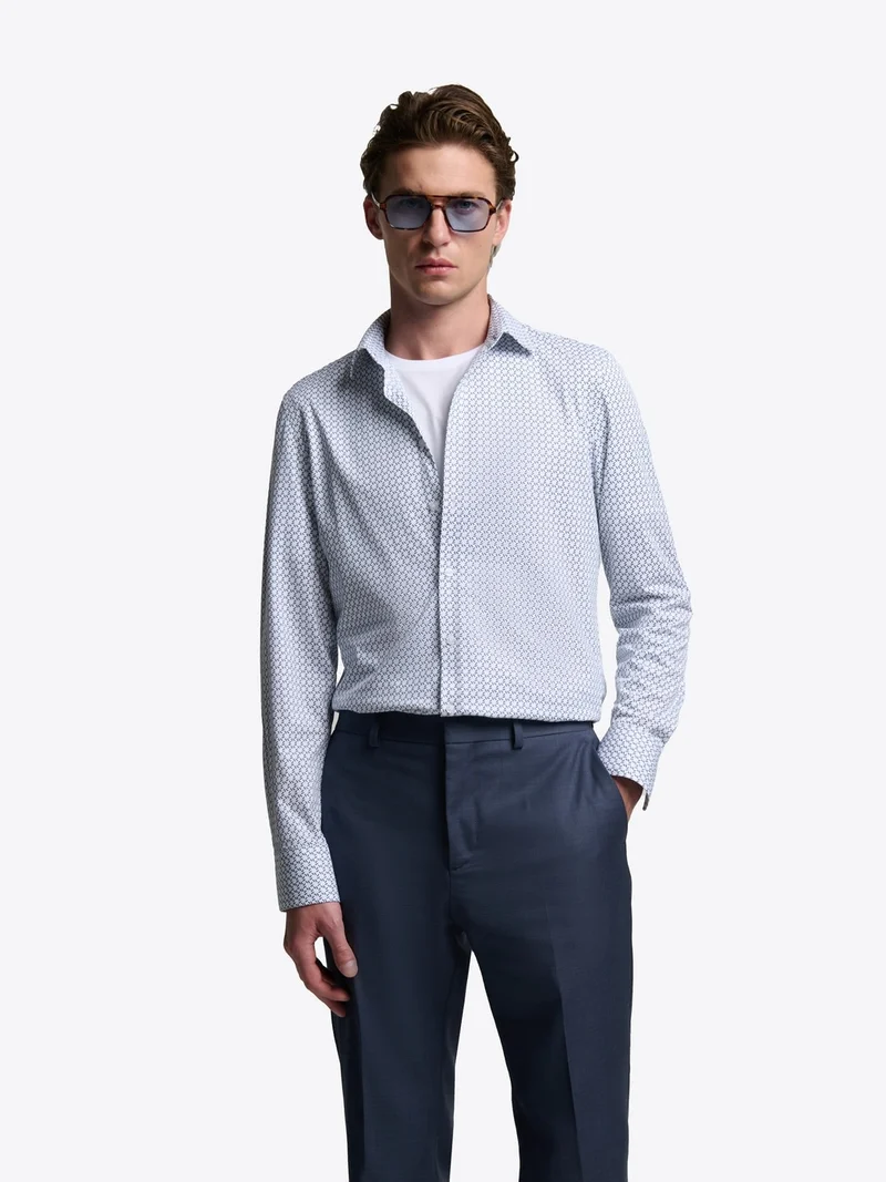 Chemise extraslim à motif
