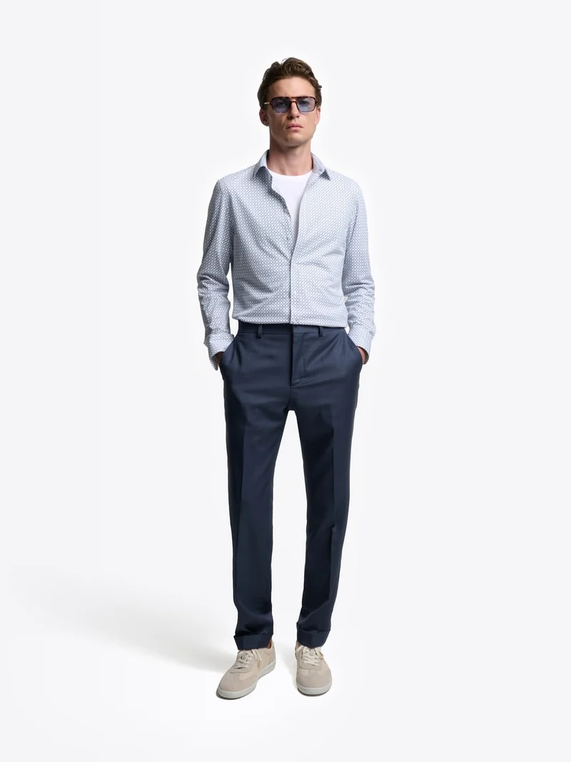 Chemise extraslim à motif
