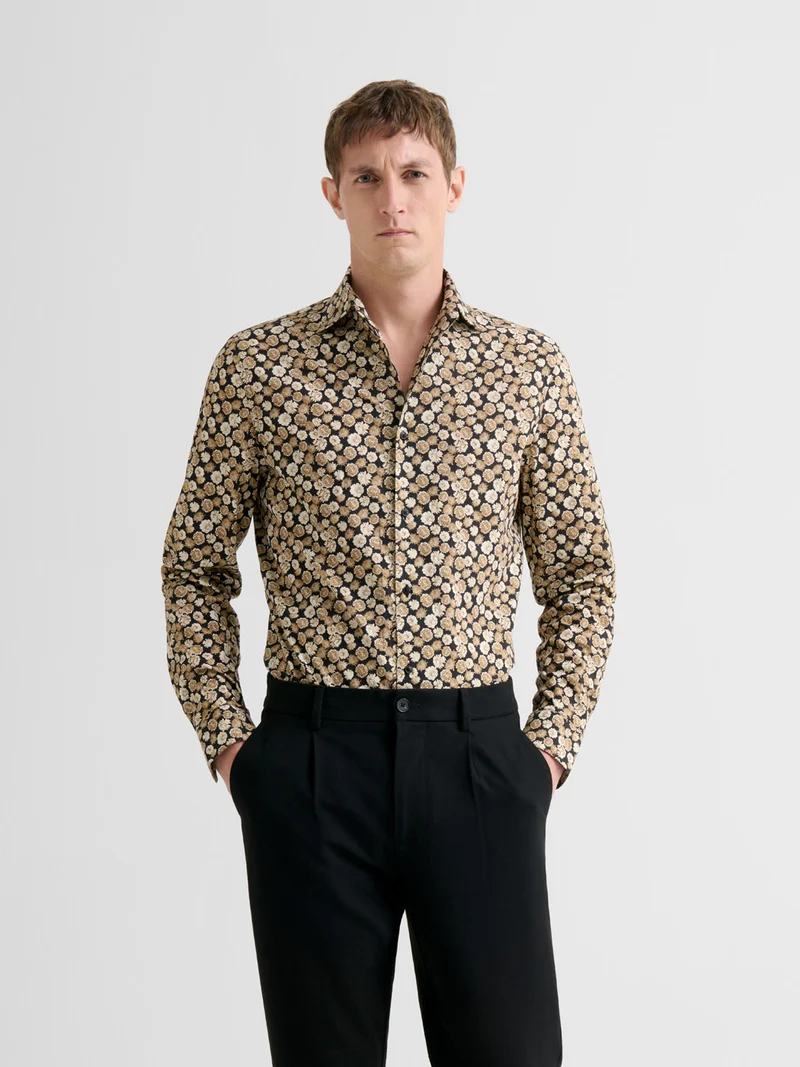 Chemise slim fleurie