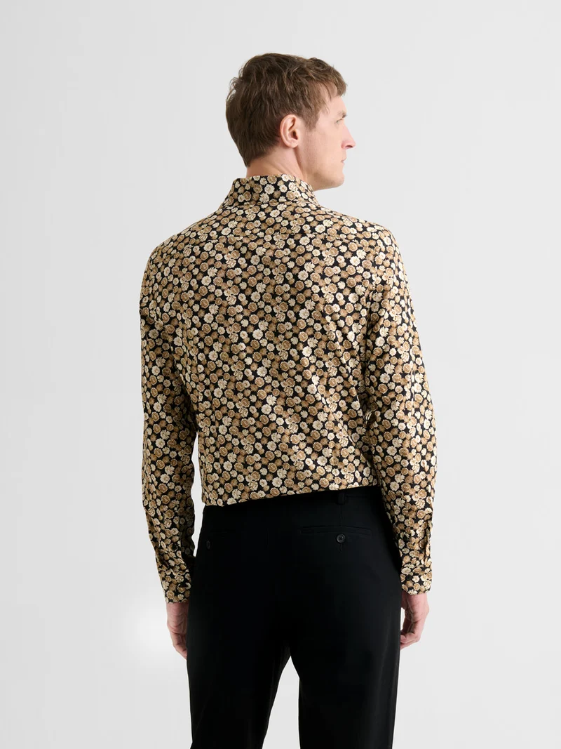 Chemise slim fleurie