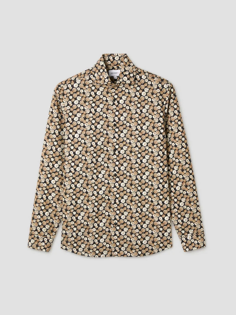 Chemise slim fleurie
