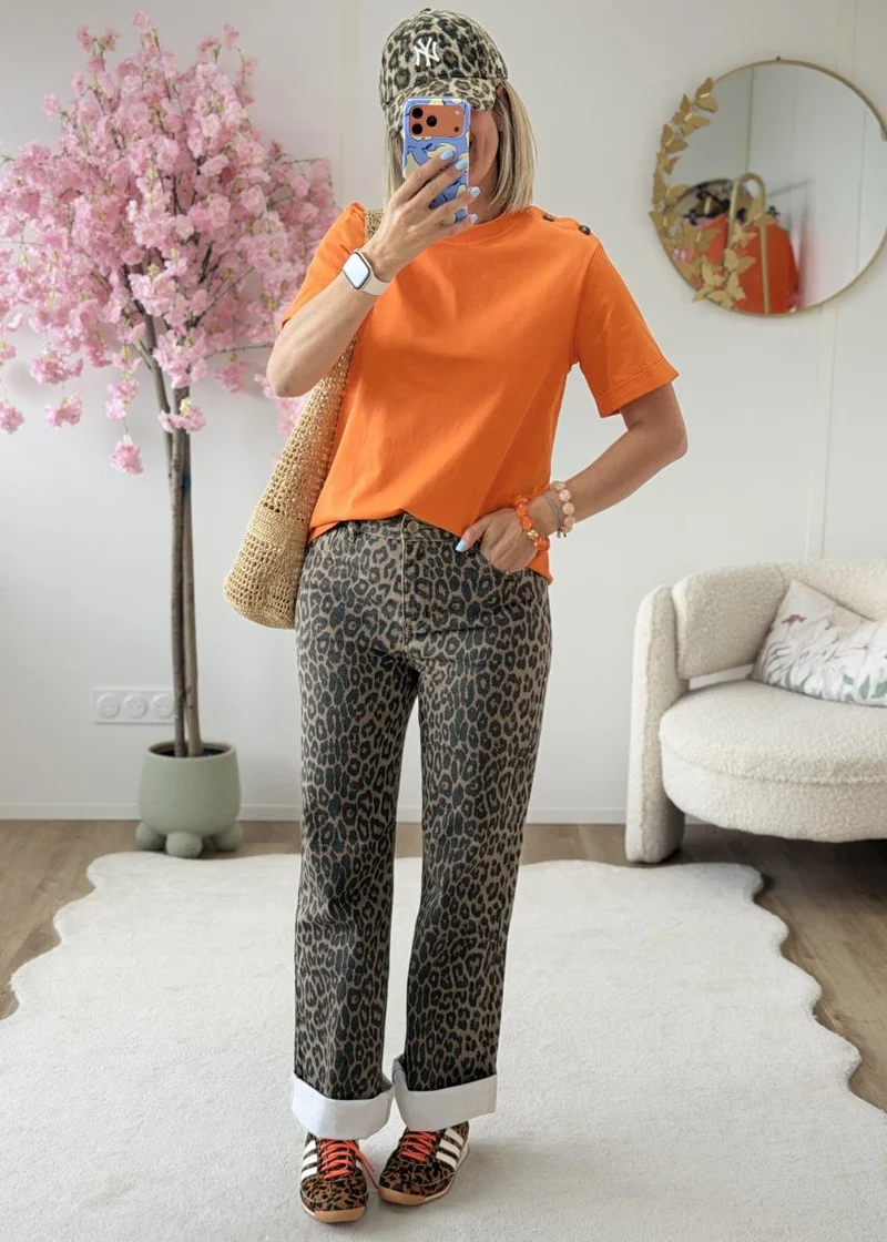 Tee shirt Lyes orange