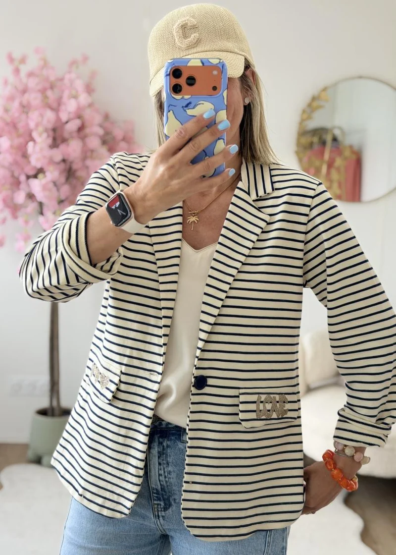Top satiné beige