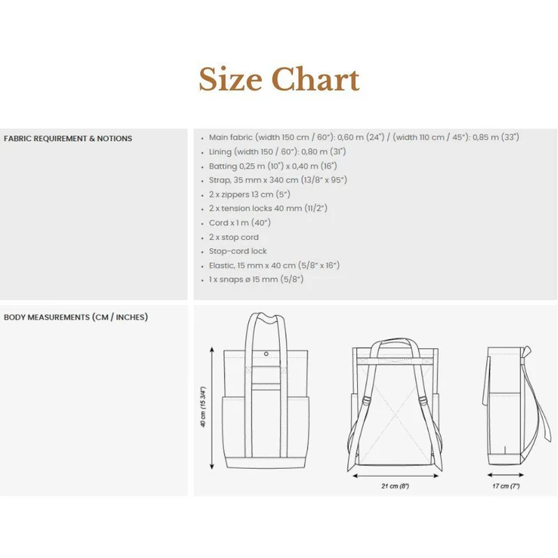 PATRON DE COUTURE PDF | Sac Arenas | Pauline Alice | TRILINGUE (FR/EN/ES)