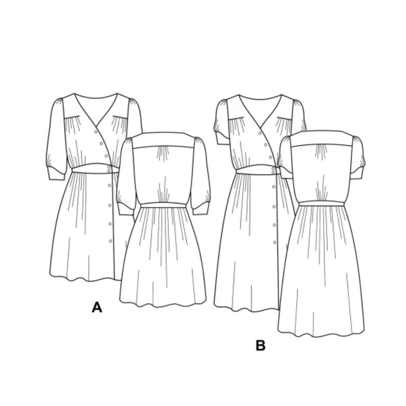 PATRON DE COUTURE PDF | Robe Lliria | Pauline Alice | TRILINGUE (FR/EN/ES)