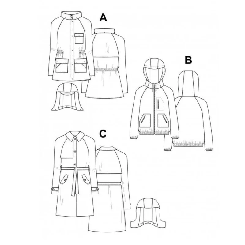 PATRON DE COUTURE PDF | Veste Serra | Pauline Alice | TRILINGUE (FR/EN/ES)