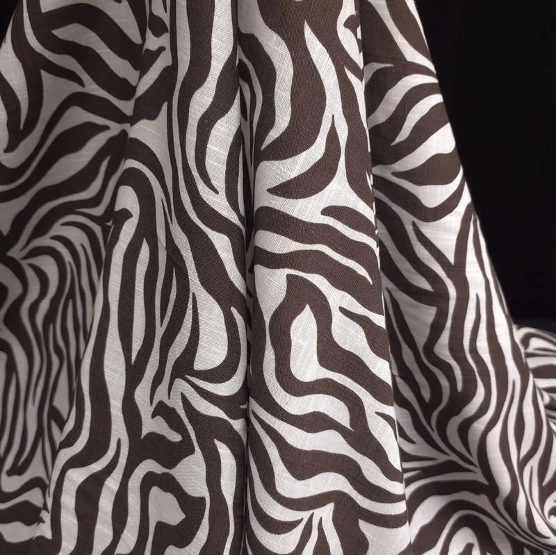 Slub de rayonne & lin | Zèbre