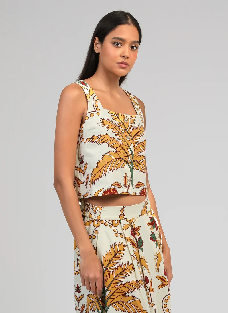 DEBARDEUR SYMALY tropico jaune