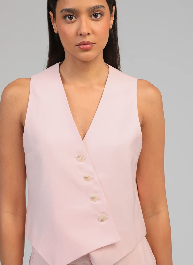 GILET ZAKINA rose
