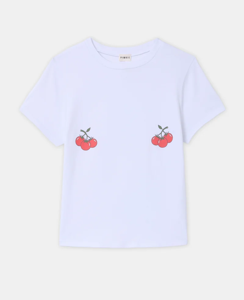 T-shirt ajusté avec prints poitrine