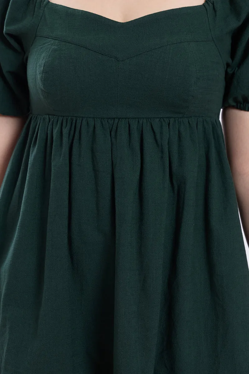 Emeah|100% Cotton Sweetheart Mini Dress