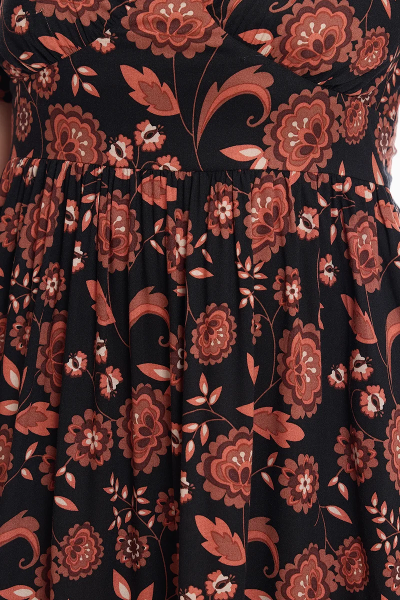 Davi|100% Viscose Strappy Dress