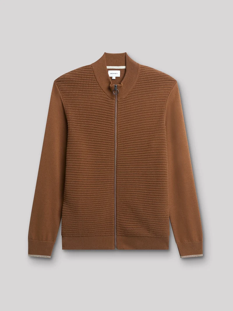 Cardigan col montant