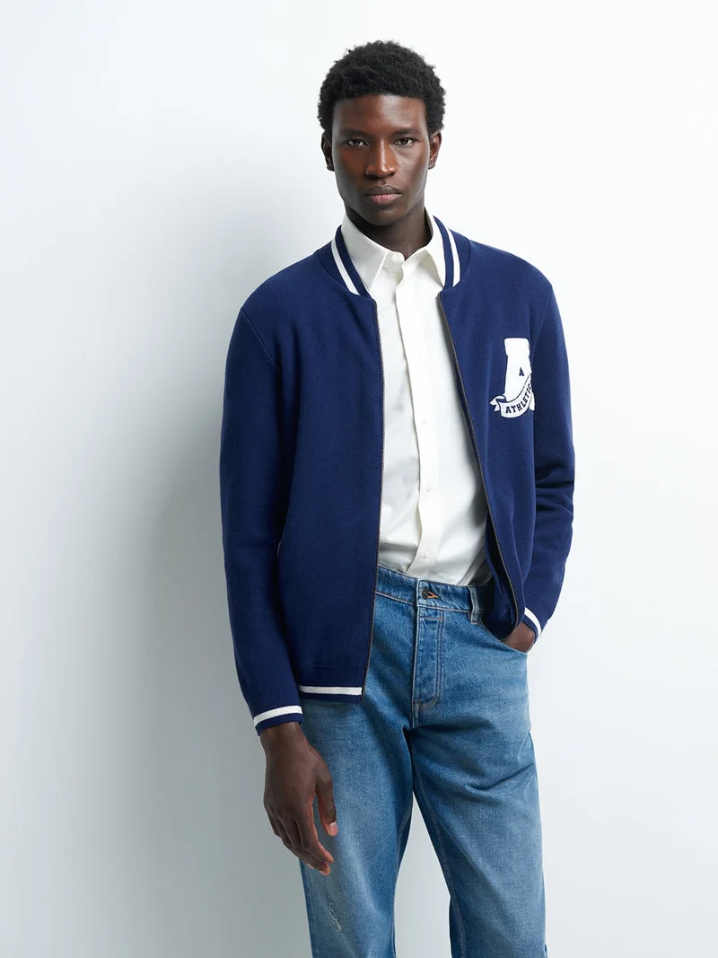 Cardigan col teddy