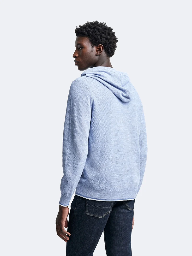Cardigan à capuche en coton