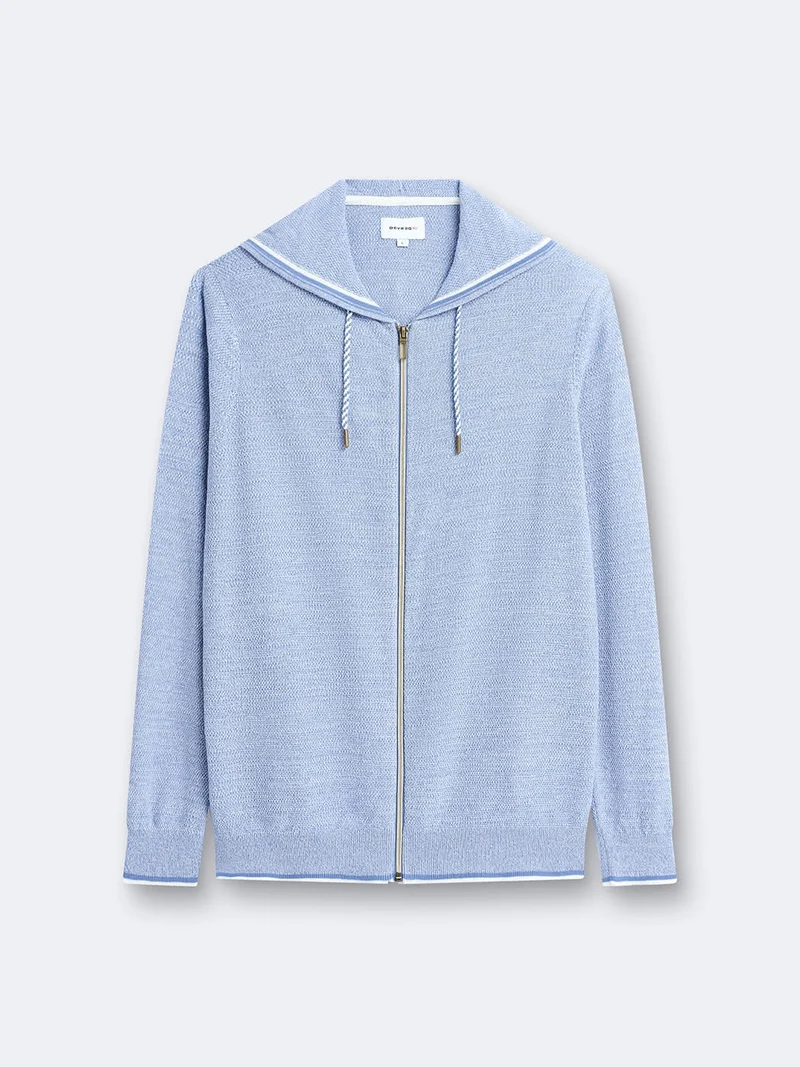 Cardigan à capuche en coton