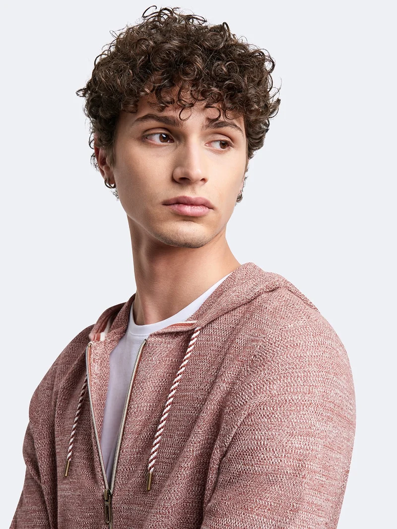 Cardigan à capuche en coton