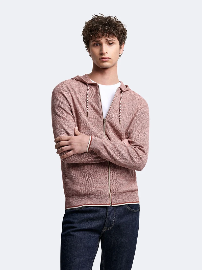 Cardigan à capuche en coton