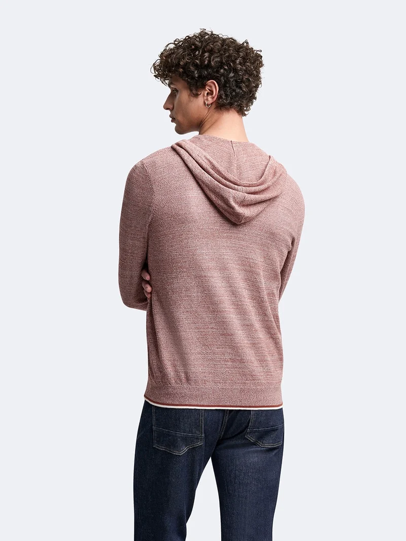 Cardigan à capuche en coton