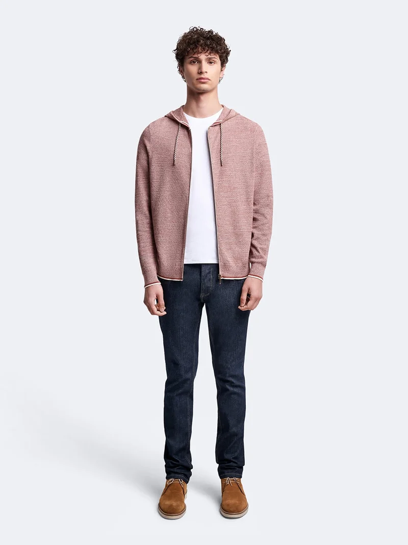 Cardigan à capuche en coton