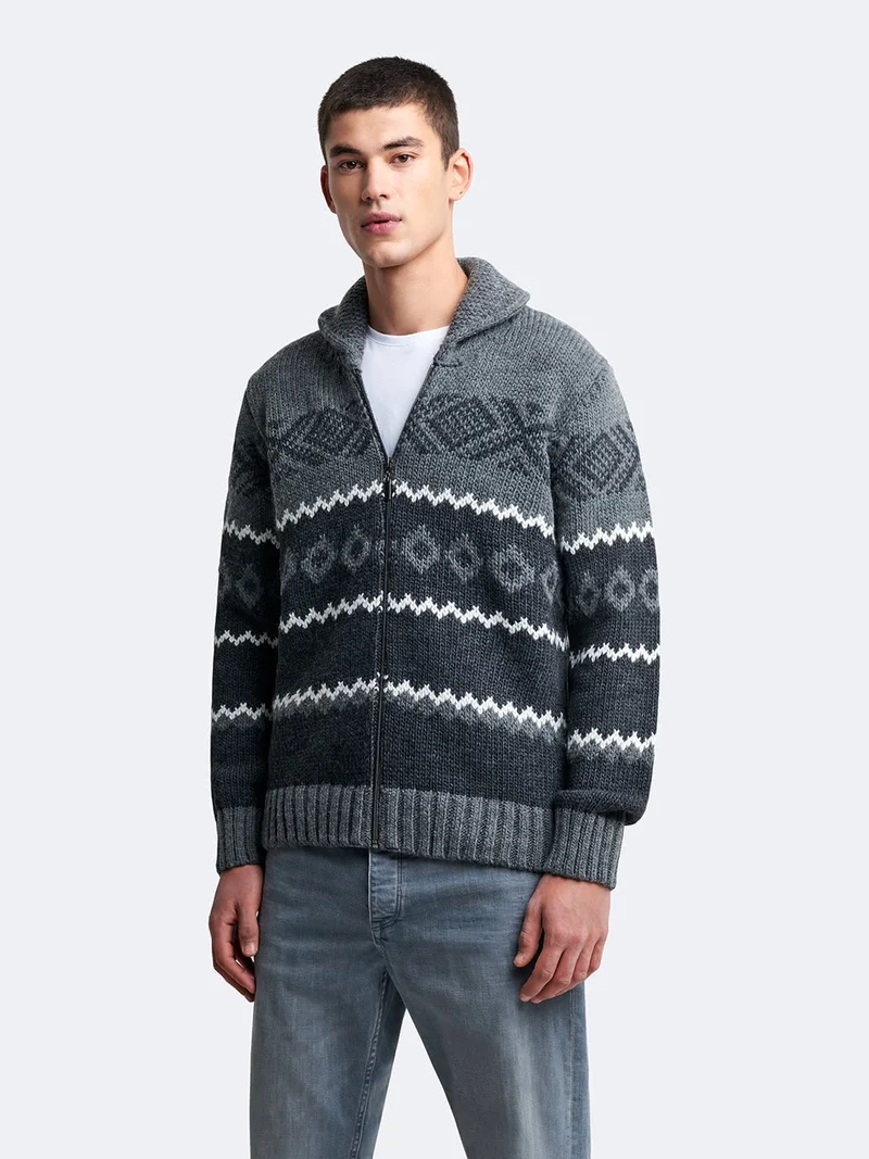 Cardigan zippé