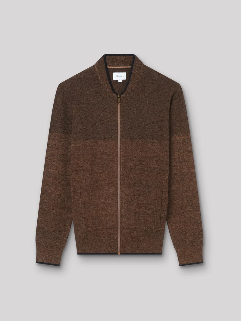 Cardigan col teddy en viscose certifiée