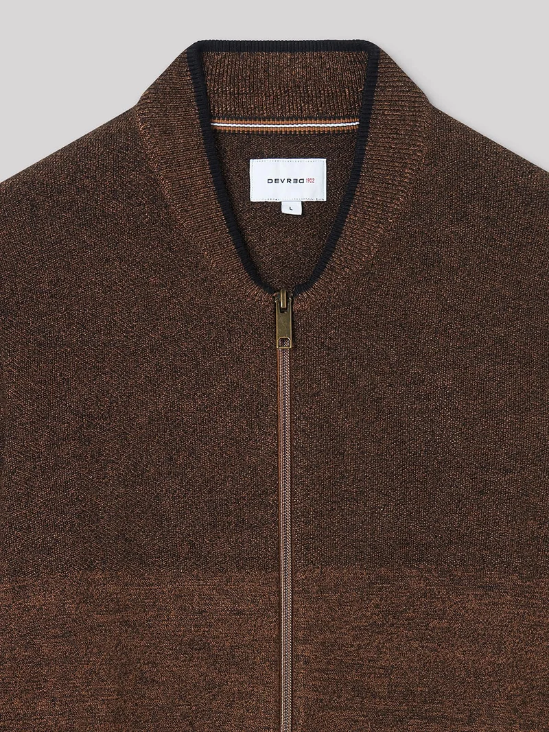Cardigan col teddy en viscose certifiée