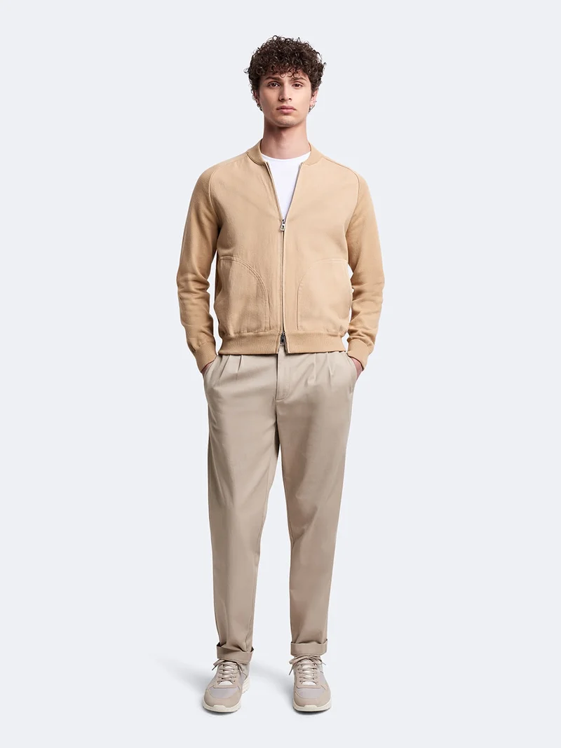Cardigan 100% coton col teddy