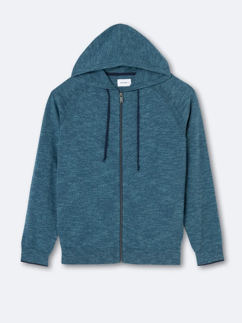 Cardigan à capuche 100% coton