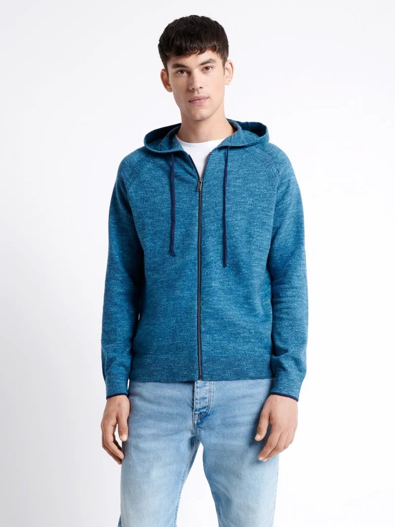 Cardigan à capuche 100% coton