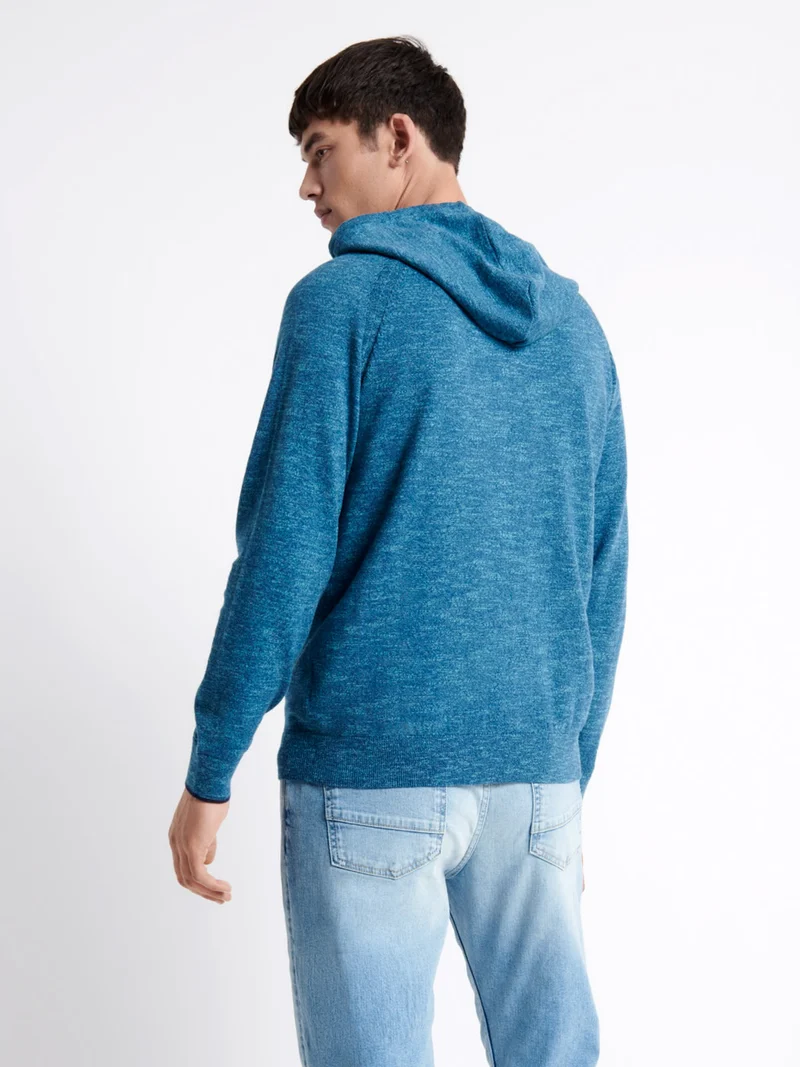 Cardigan à capuche 100% coton