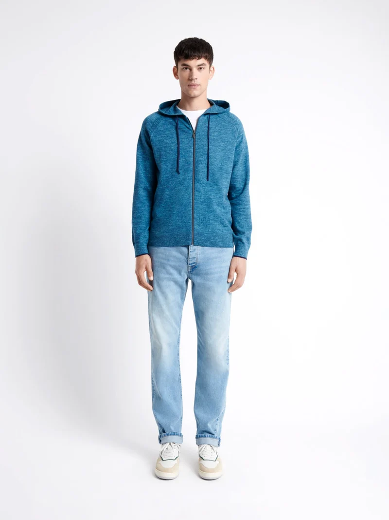 Cardigan à capuche 100% coton