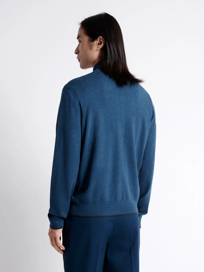 Cardigan zippé 100% viscose certifiée