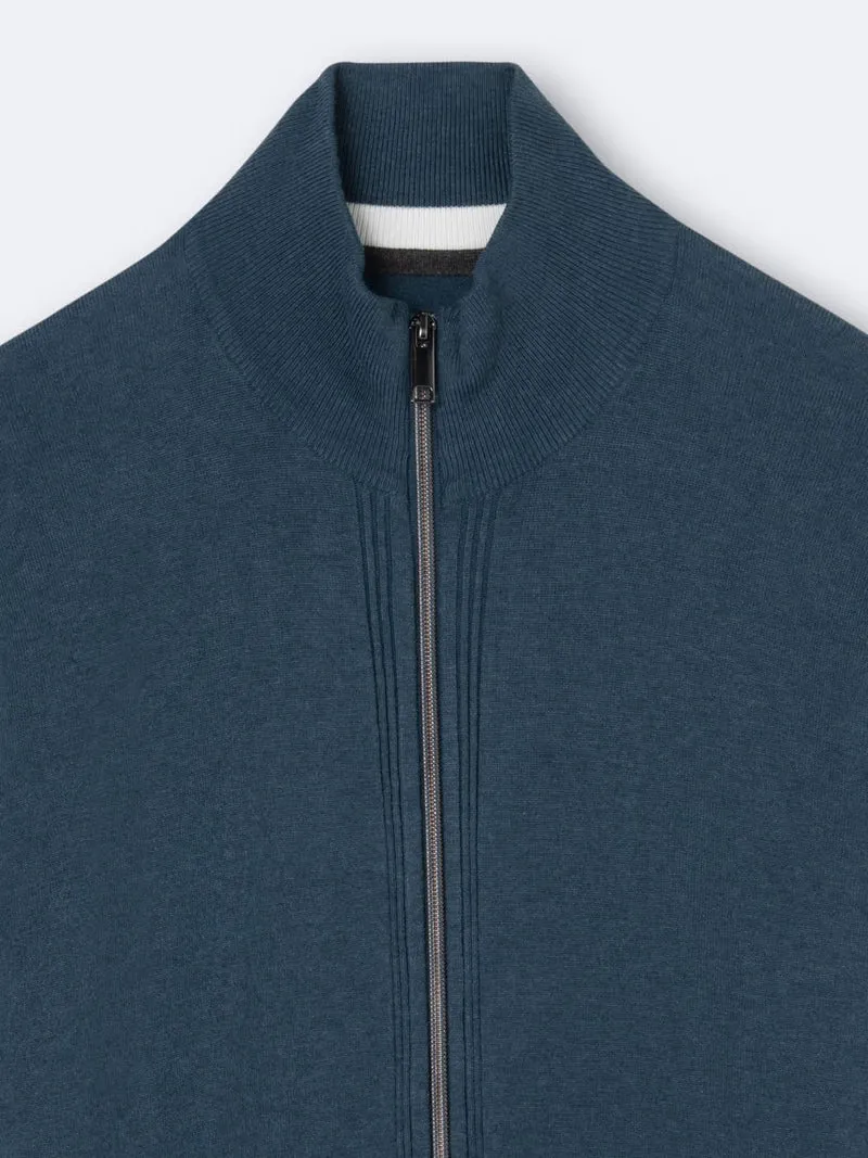 Cardigan zippé 100% viscose certifiée