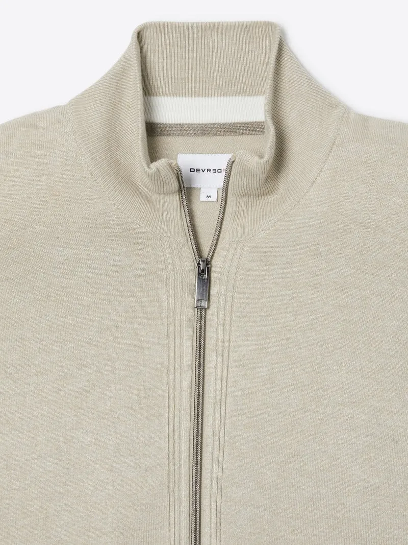 Cardigan zippé 100% viscose certifiée