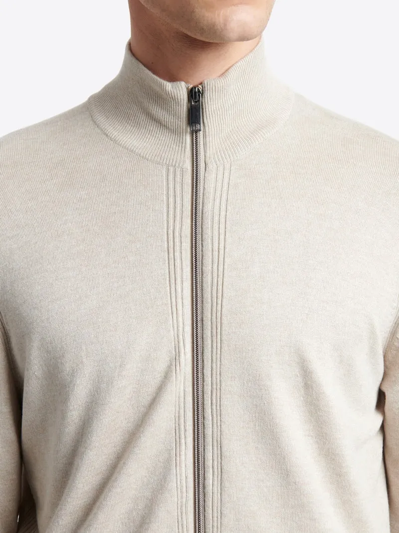 Cardigan zippé 100% viscose certifiée