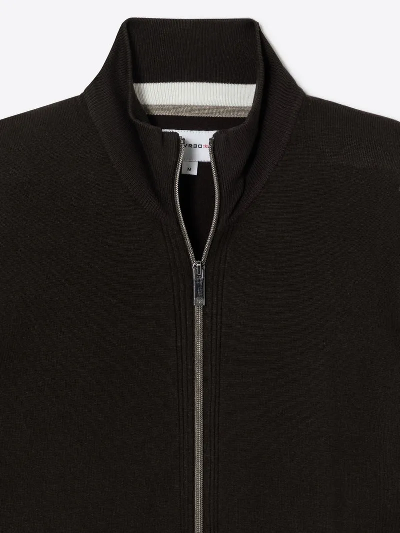 Cardigan zippé 100% viscose certifiée