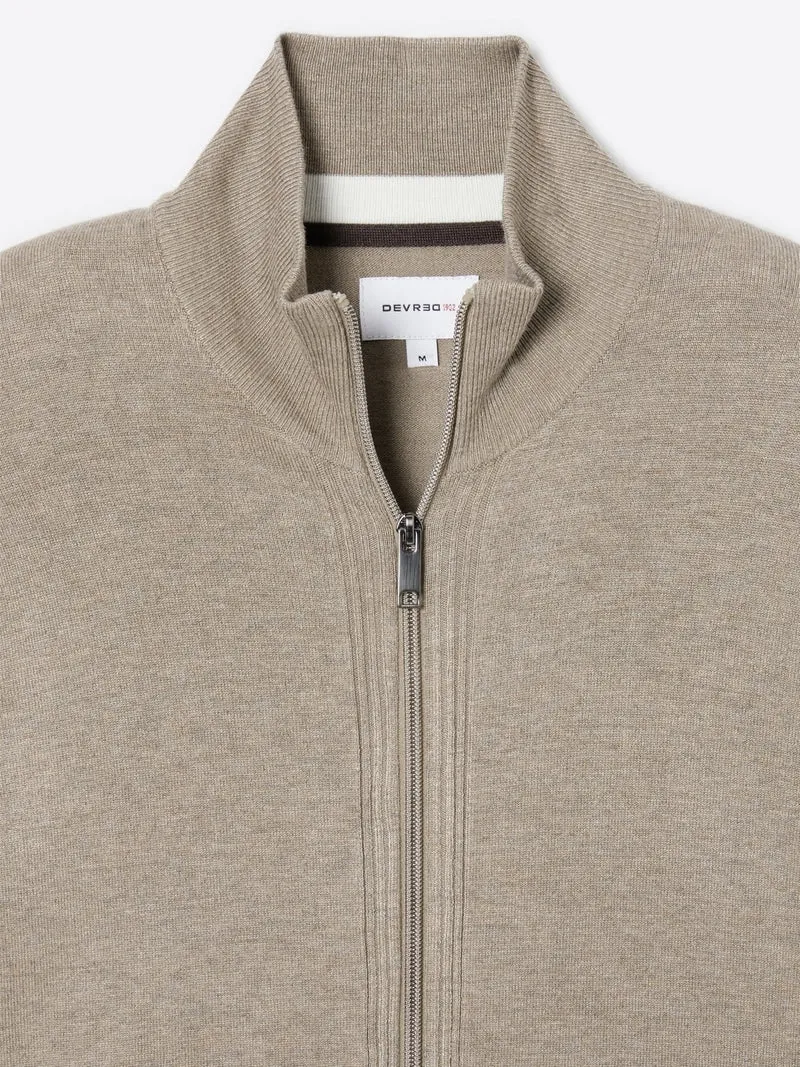 Cardigan zippé 100% viscose certifiée
