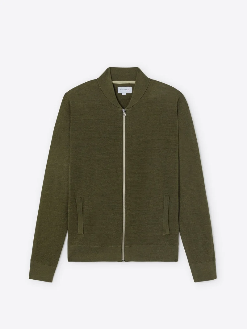 Cardigan col teddy en lyocell