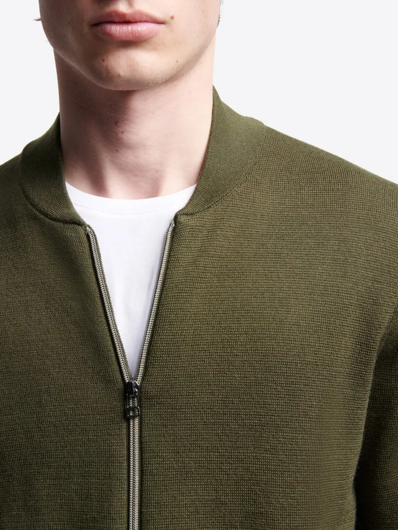 Cardigan col teddy en lyocell