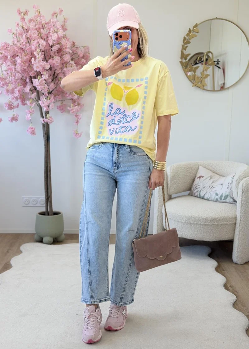 T shirt lemon jaune