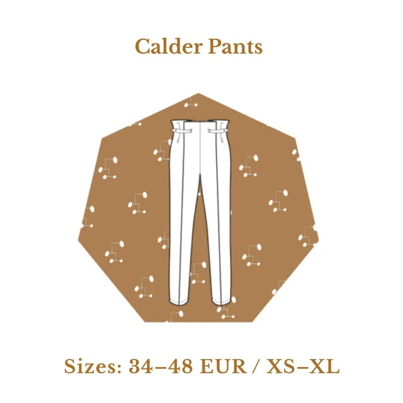 PATRON DE COUTURE PDF | Pantalon Calder | Les Patronnes | BILINGUE (FR/EN)