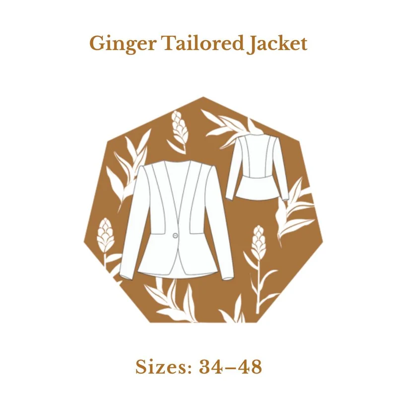 PATRON DE COUTURE PDF | Veste tailleur Ginger | Les Patronnes | FRANÇAIS SEULEMENT