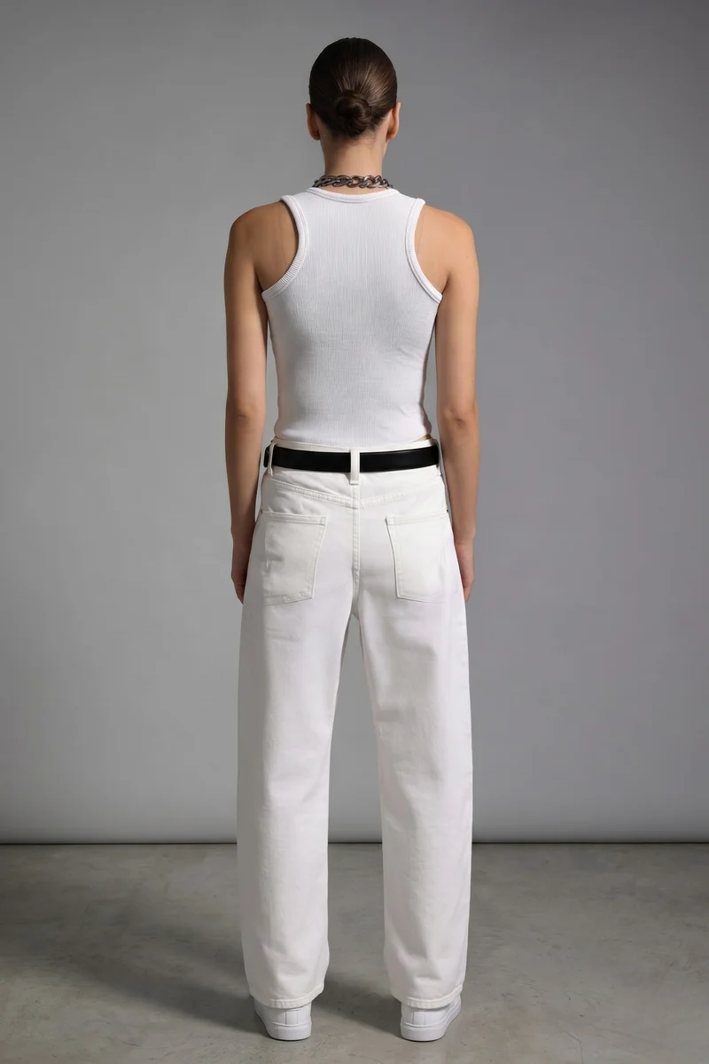 Amelie|100% Cotton Racer Back Tank Top