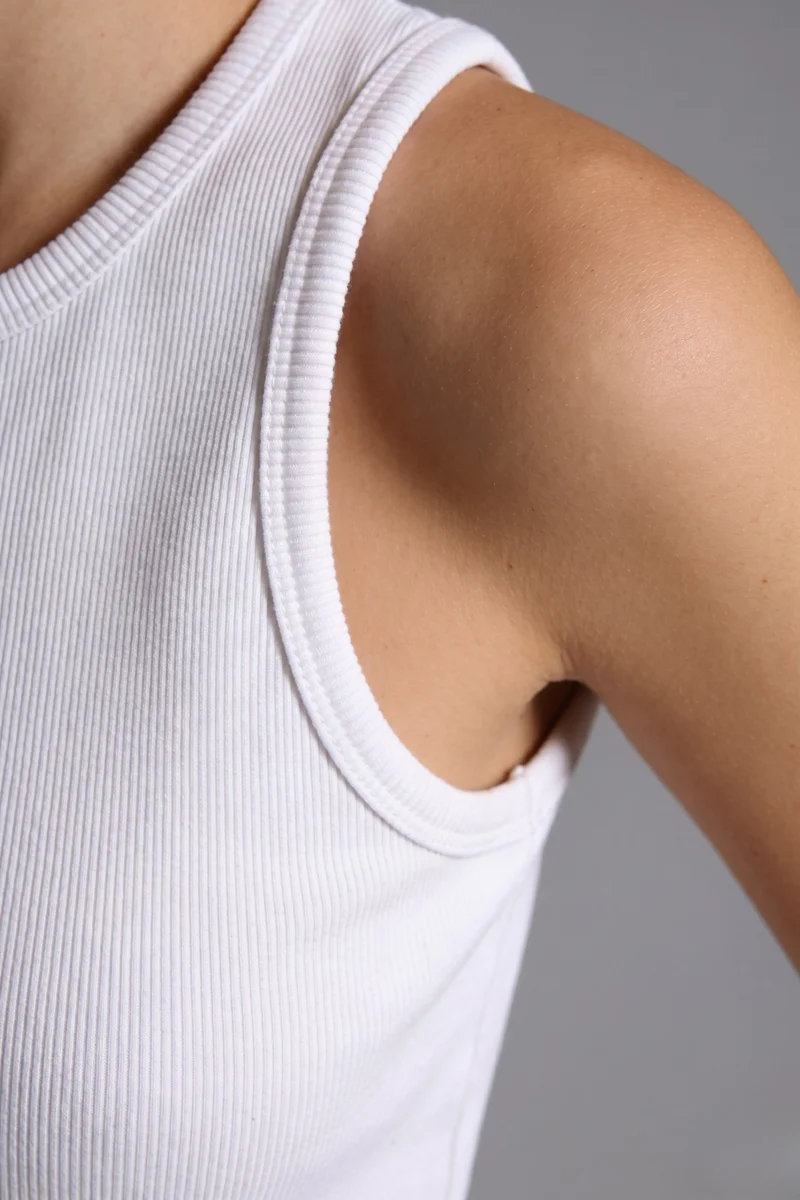 Amelie|100% Cotton Racer Back Tank Top