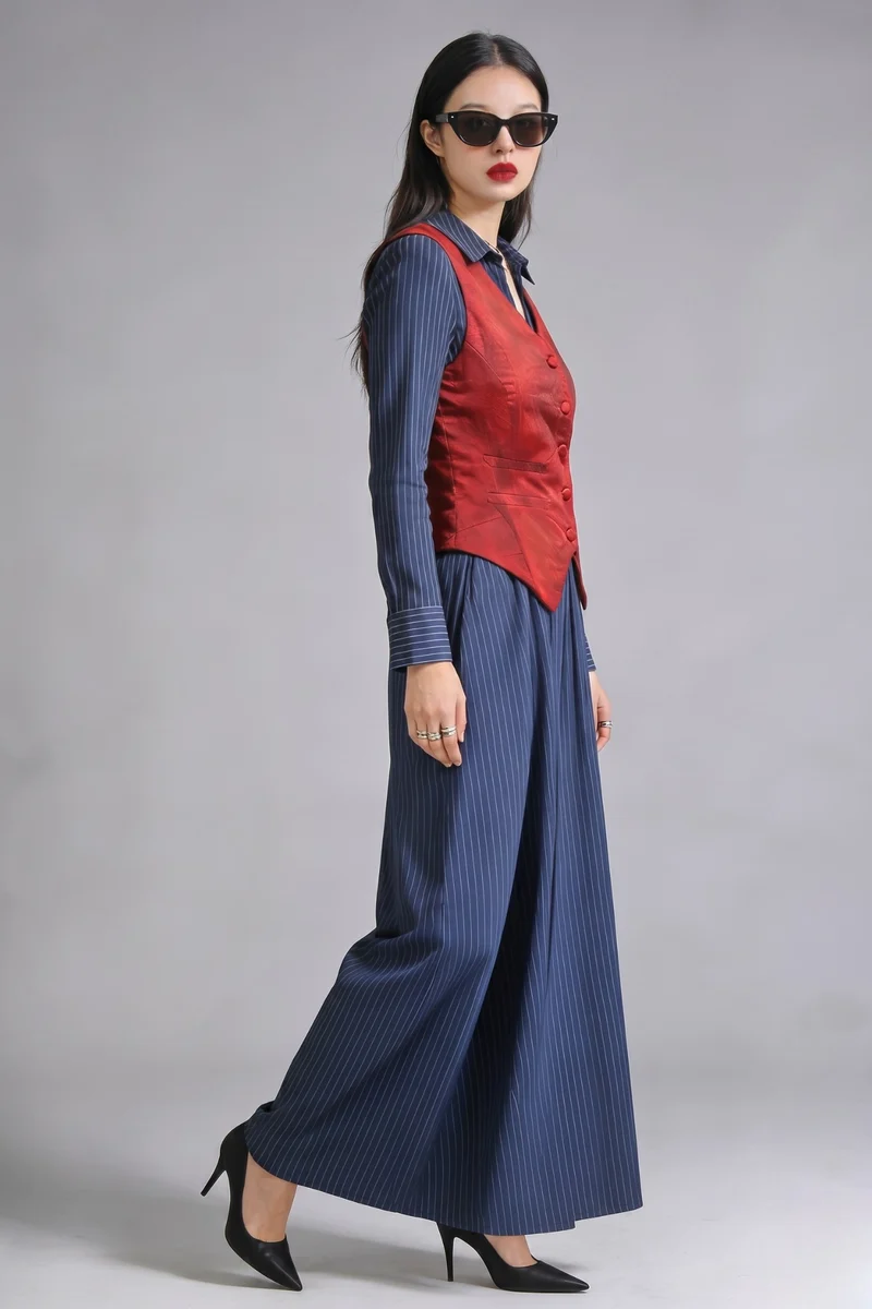 Helena|Modal Back Belt Adjusting Waistcoat