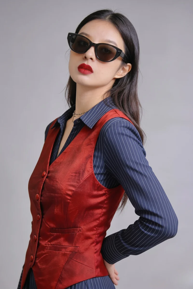 Helena|Modal Back Belt Adjusting Waistcoat